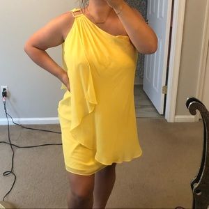 One shoulder cocktail dress